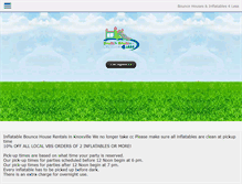 Tablet Screenshot of bouncehousesandinflatables4less.com